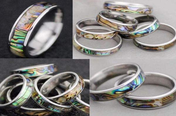 36pcs natural shellfish abalone shell inlay 316l stainless steel quality rings 6mm width retro wedding engagement pupular ring who7246021, Silver
36pcs natural shellfish abalone shell inlay 316l stainless steel quality rings 6mm width retro wedding engagement pupular ring who7246021, Silver