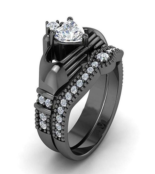 victoria wieck claddagh luxury jewelry choucong 10kt black gold filled white z cz diamond gemstones women wedding birdal ring 6159706, Slivery;golden
victoria wieck claddagh luxury jewelry choucong 10kt black gold filled white z cz diamond gemstones women wedding birdal ring 6159706, Slivery;golden