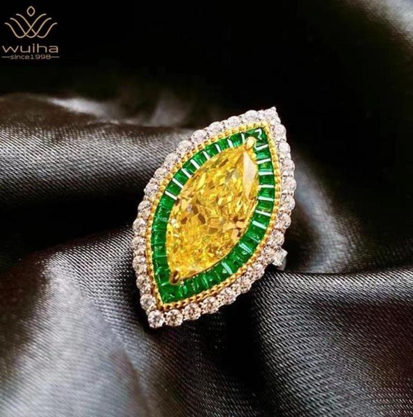 cluster rings wuiha solid 925 sterling silver marquise cut 1058mm fancy vivid yellow created moissanite wedding engagement ring 8952953, Golden;silver
cluster rings wuiha solid 925 sterling silver marquise cut 1058mm fancy vivid yellow created moissanite wedding engagement ring 8952953, Golden;silver