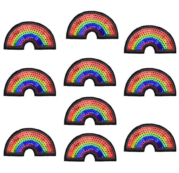 10pcs sequined rainbow patch for clothing bags iron on embroidery patches for jeans diy fabrics for patchwork sew on sequins5362364, Black
10pcs sequined rainbow patch for clothing bags iron on embroidery patches for jeans diy fabrics for patchwork sew on sequins5362364, Black