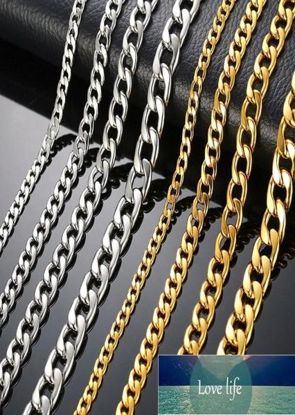 new solid necklace figaro chains link jewelry men choker stainless steel male female accessories fashion design drop fact1922524, Silver
new solid necklace figaro chains link jewelry men choker stainless steel male female accessories fashion design drop fact1922524, Silver