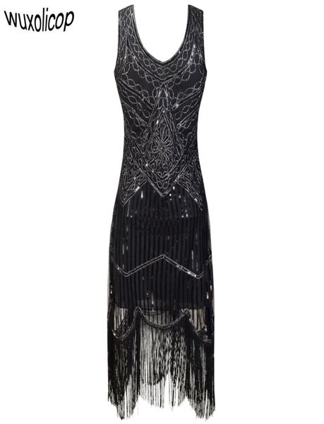 women party dress robe femme 1920s great gatsby flapper sequin fringe midi dress vestido summer art deco retro black dress y1901174114302, Black;pink
women party dress robe femme 1920s great gatsby flapper sequin fringe midi dress vestido summer art deco retro black dress y1901174114302, Black;pink