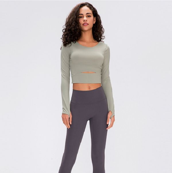 luyogasports yoga sports bra women gym fitness clothes long-sleeved t-shirt padded half length running slim athletic workout top
luyogasports yoga sports bra women gym fitness clothes long-sleeved t-shirt padded half length running slim athletic workout top