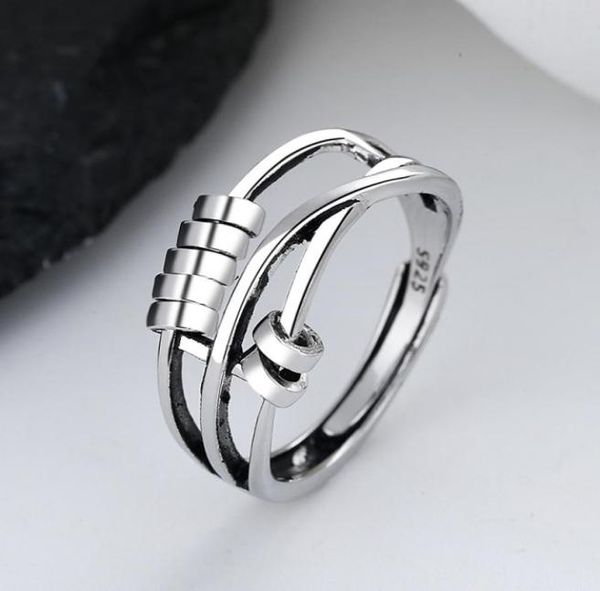 anxiety ring adjustable opening women men ring with bead worry stress relief jewelry for female stacking finger rings3993341, Silver
anxiety ring adjustable opening women men ring with bead worry stress relief jewelry for female stacking finger rings3993341, Silver