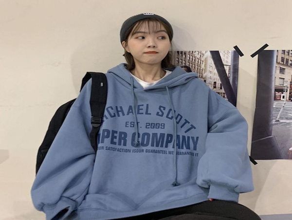 women simple sweatshirt hooded velvet chic loose oversize streetwear 6 colors ps size casual harajuku korean style hoodies women's & sw, Black
women simple sweatshirt hooded velvet chic loose oversize streetwear 6 colors ps size casual harajuku korean style hoodies women's & sw, Black