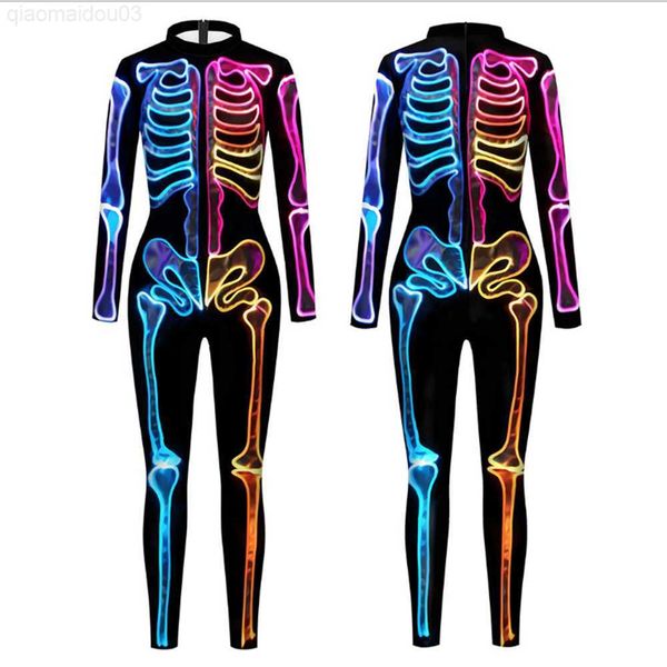 theme costume fluorescent skeleton print halloween cosplay bodysuit for women ghost jumpsuit party carnival performance scary come l230804, Black;red
theme costume fluorescent skeleton print halloween cosplay bodysuit for women ghost jumpsuit party carnival performance scary come l230804, Black;red