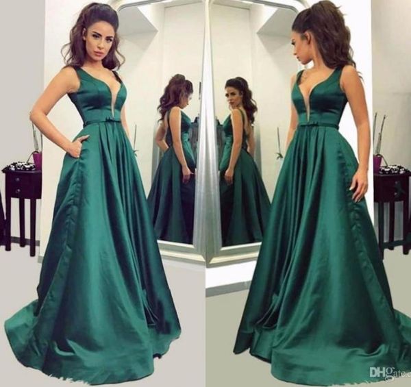 2018 elegant dark green a line evening dresses v neck long prom dresses with pockets simple satin formal evening dresses for women4829173, Black;red
2018 elegant dark green a line evening dresses v neck long prom dresses with pockets simple satin formal evening dresses for women4829173, Black;red