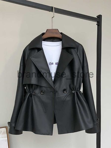 women's jackets nerazzurri spring black short soft faux leather trench coat for women raglan sleeve drawstring lapel double breasted fa, Black;brown
women's jackets nerazzurri spring black short soft faux leather trench coat for women raglan sleeve drawstring lapel double breasted fa, Black;brown