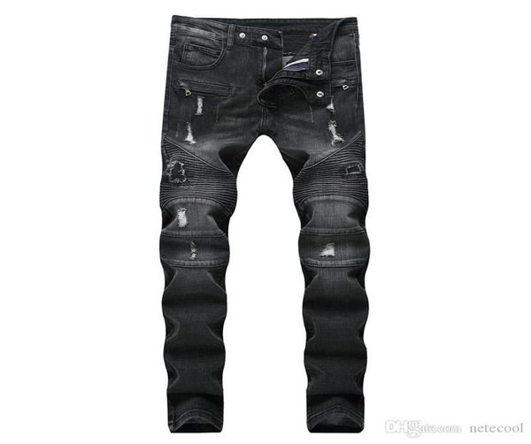 new men distressed ripped jeans designer straight motorcycle biker jeans causal denim pants streetwear style mens jeans cool men h8274235, Blue
new men distressed ripped jeans designer straight motorcycle biker jeans causal denim pants streetwear style mens jeans cool men h8274235, Blue