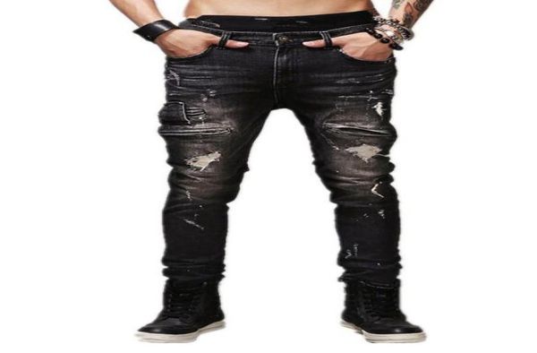 new elastic slim straight men039s motorcycle jeans black jeans hole hiphop ripped pants8614635, Blue
new elastic slim straight men039s motorcycle jeans black jeans hole hiphop ripped pants8614635, Blue