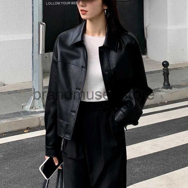 women's jackets black cropped leather jacket women korean high street leather blazers women vintage streetwear moto bike jacket autumn, Black;brown
women's jackets black cropped leather jacket women korean high street leather blazers women vintage streetwear moto bike jacket autumn, Black;brown