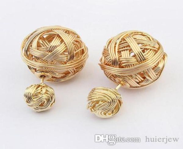 ball double pearl channel earring jewelry fashion metal mesh ed stud earrings2293434, Silver
ball double pearl channel earring jewelry fashion metal mesh ed stud earrings2293434, Silver