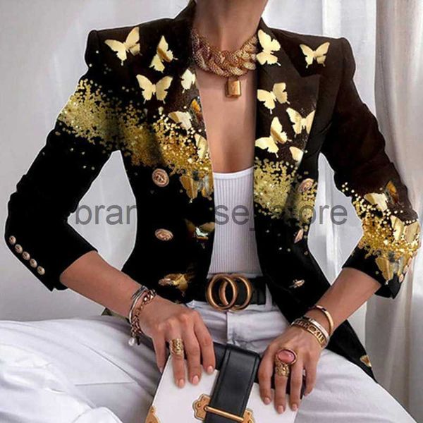 women's jackets autumn office lady elegant butterfly print blazer coat fashion turn-down collar women outerwear spring casual long slee, Black;brown
women's jackets autumn office lady elegant butterfly print blazer coat fashion turn-down collar women outerwear spring casual long slee, Black;brown