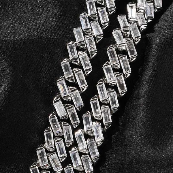 shining iced out 12mm bar cuban chain t cubic zirconia spring buckle necklace clear fashion men chain cuban necklace, Silver
shining iced out 12mm bar cuban chain t cubic zirconia spring buckle necklace clear fashion men chain cuban necklace, Silver