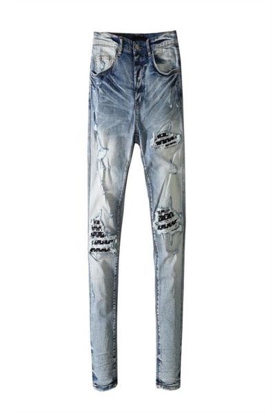 men039s jeans hole knife cutting washing water used rabbit printing europe and america4330978, Blue
men039s jeans hole knife cutting washing water used rabbit printing europe and america4330978, Blue