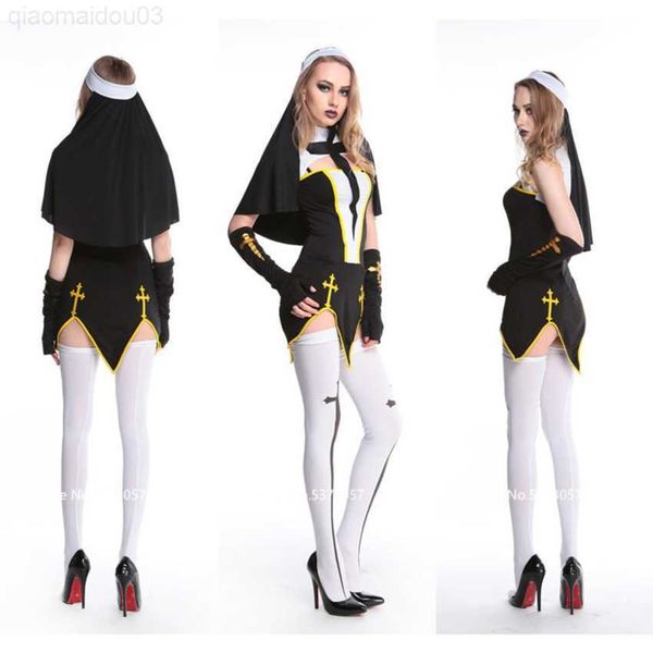 theme costume christ religion halloween nun sister cosplay come for women carnival party cross printed headwear socks skirt sets l230804, Black;red
theme costume christ religion halloween nun sister cosplay come for women carnival party cross printed headwear socks skirt sets l230804, Black;red
