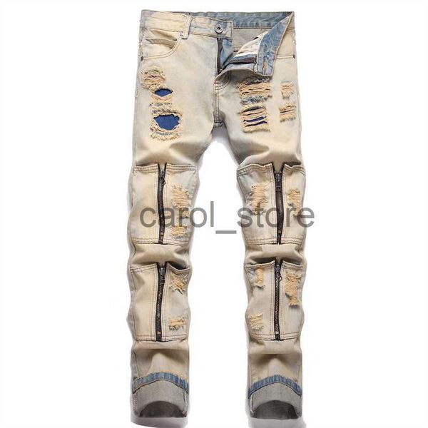 men's jeans 2022 new men's punk jeans ripped fabric pencil pants multi-pocket zipper mid-waist casual clothes j230806, Blue
men's jeans 2022 new men's punk jeans ripped fabric pencil pants multi-pocket zipper mid-waist casual clothes j230806, Blue