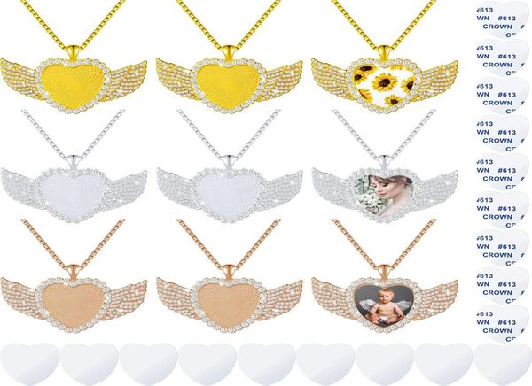 pendant necklaces sublimation blank necklace with chain set rhinestone wing s amshn3950549, Silver
pendant necklaces sublimation blank necklace with chain set rhinestone wing s amshn3950549, Silver