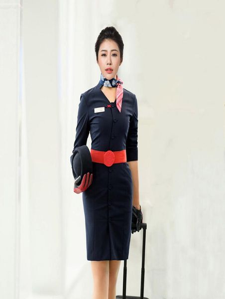 china eastern airlines stewardess uniform work dresses air college garment girl el front desk dress s department profession2146642, White;black
china eastern airlines stewardess uniform work dresses air college garment girl el front desk dress s department profession2146642, White;black