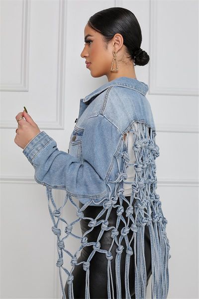 plus size 3xl designer women denim jackets fashion asymmetric tassels jeans jacket long sleeve personalized denim coats retro y2k streetwear, Black;brown
plus size 3xl designer women denim jackets fashion asymmetric tassels jeans jacket long sleeve personalized denim coats retro y2k streetwear, Black;brown