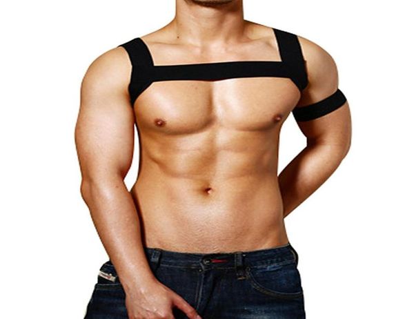 men chest harness bondage harnas mannen erotic crop elastic shoulder strap belt gay lingerie costume 2sets6396503, Black;white
men chest harness bondage harnas mannen erotic crop elastic shoulder strap belt gay lingerie costume 2sets6396503, Black;white