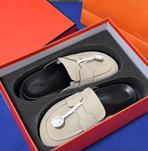 rs slippers women suede mules mules suede baotou slipper flat sandals bottom wrapped ladies sellier flip flops luxury box package size 35-42, Black
rs slippers women suede mules mules suede baotou slipper flat sandals bottom wrapped ladies sellier flip flops luxury box package size 35-42, Black