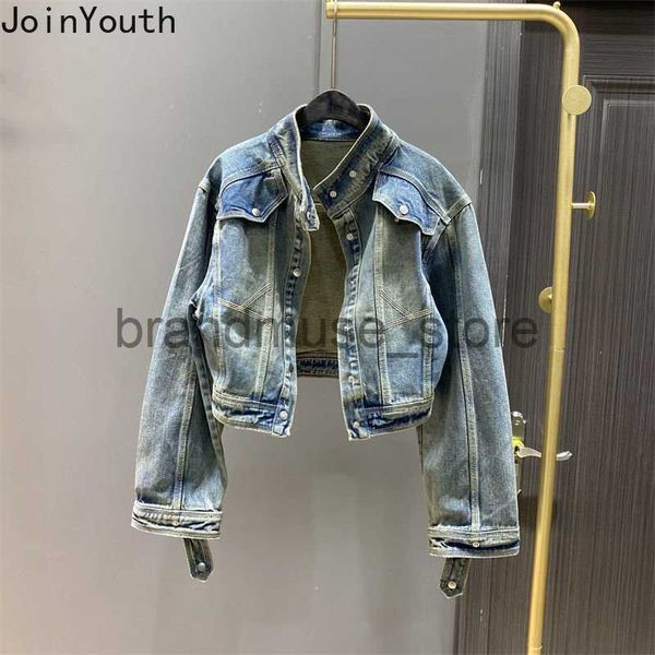 women's jackets jean jackets for women vintage fashion short outwear stand neck slim fit casual harajuku coat 2023 ropa mujer denim y2k, Black;brown
women's jackets jean jackets for women vintage fashion short outwear stand neck slim fit casual harajuku coat 2023 ropa mujer denim y2k, Black;brown