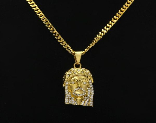 mens hip hop necklace jewelry iced out jesus piece pendant necklaces with 70cm gold cuban chain8199867, Silver
mens hip hop necklace jewelry iced out jesus piece pendant necklaces with 70cm gold cuban chain8199867, Silver