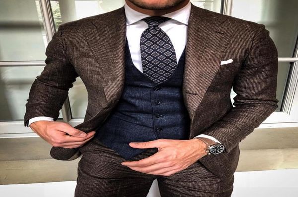two pieces brown mens suits fomal occasion herringbone tweed suit blazer jacket tuxedos groom suits for casual leisure jacketspa6635926, Black;gray
two pieces brown mens suits fomal occasion herringbone tweed suit blazer jacket tuxedos groom suits for casual leisure jacketspa6635926, Black;gray
