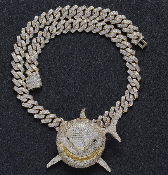 whole hop bling iced out shark pendants necklaces with square cz cuban link chain for men rapper jewelry drop 1090950, Silver
whole hop bling iced out shark pendants necklaces with square cz cuban link chain for men rapper jewelry drop 1090950, Silver