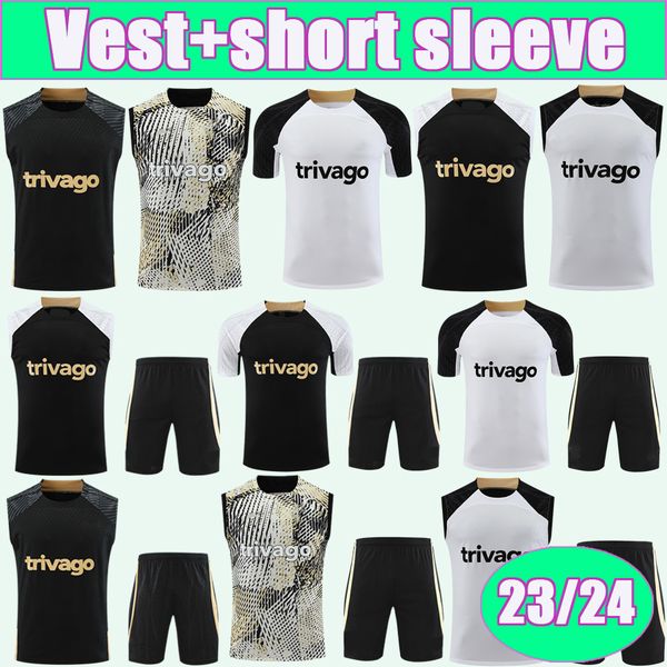 23 24 pulisic kante training wear short sleeve kit mens soccer jerseys joao felix mount chilwell ziyech koulibaly havertz football shirt ves, Black;yellow
23 24 pulisic kante training wear short sleeve kit mens soccer jerseys joao felix mount chilwell ziyech koulibaly havertz football shirt ves, Black;yellow
