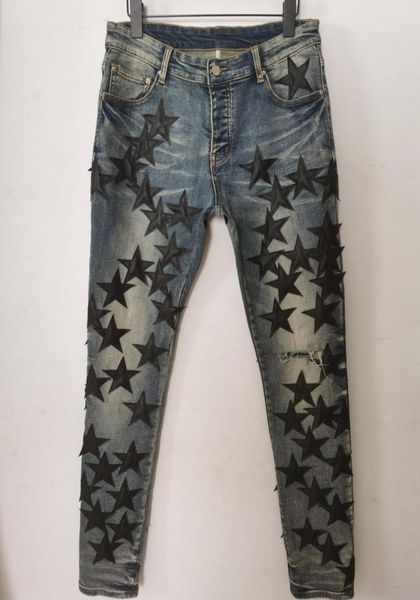 mens jeans pants long skinny leather fivepointed star destroy the quilt ripped hole fashion designer jean men designers clothes6006547, Blue
mens jeans pants long skinny leather fivepointed star destroy the quilt ripped hole fashion designer jean men designers clothes6006547, Blue