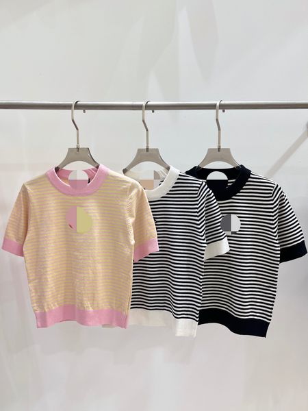 722 2023 spring brand same style sweater short sleeve crew neck pink nlack white.pullover fashion womens clothes womens, White;black
722 2023 spring brand same style sweater short sleeve crew neck pink nlack white.pullover fashion womens clothes womens, White;black