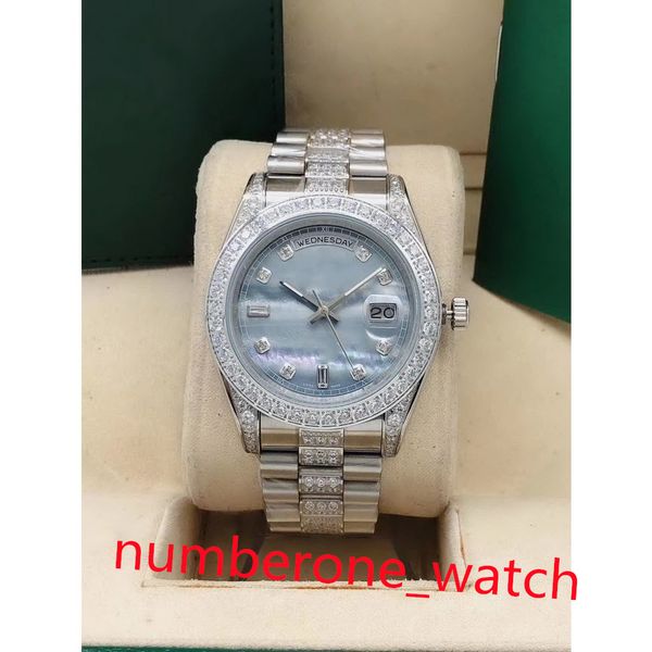 diamond watches mens watch 40mm automatic watchs with box papers high-quality watch new version day-date sapphire glass waterproof orologio, Slivery;brown
diamond watches mens watch 40mm automatic watchs with box papers high-quality watch new version day-date sapphire glass waterproof orologio, Slivery;brown