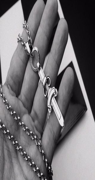 fashion stainless steel pendant necklace chain bijoux for mens and women trend personality punk style lovers gift hip hop jewelry4230860, Silver
fashion stainless steel pendant necklace chain bijoux for mens and women trend personality punk style lovers gift hip hop jewelry4230860, Silver