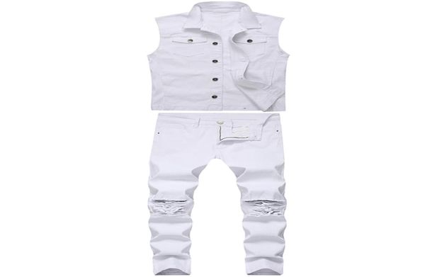 men039s white twopiece suit fashion tracksuits slim frayed lapel denim vest skinny ripped pants spring sumer autumn mens jea9714739, Gray
men039s white twopiece suit fashion tracksuits slim frayed lapel denim vest skinny ripped pants spring sumer autumn mens jea9714739, Gray