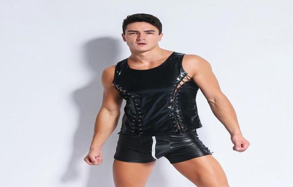 new men039s faux leather tank men lace up hip hop summer tank men fitness male black7043389, White;black
new men039s faux leather tank men lace up hip hop summer tank men fitness male black7043389, White;black