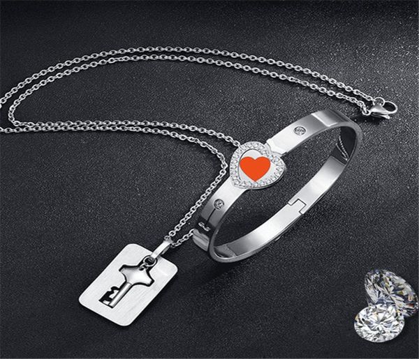 couple lovers jewelry love heart lock bracelet stainless steel bracelets bangles key pendant necklace valentine039s day gifts7006333, Silver
couple lovers jewelry love heart lock bracelet stainless steel bracelets bangles key pendant necklace valentine039s day gifts7006333, Silver