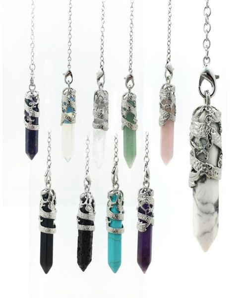 natural gemstone pendant chains crystal healing chakra reiki silver stone hexagonal prisme dragon pendulum pendant charms jewelry 3242567
natural gemstone pendant chains crystal healing chakra reiki silver stone hexagonal prisme dragon pendulum pendant charms jewelry 3242567
