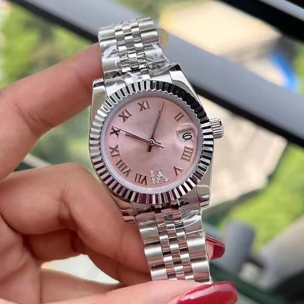 women's automatic watch designer classic 31mm mechanical watch 904l all stainless steel strap 007 sapphire waterproof watch montre de l, Slivery;brown
women's automatic watch designer classic 31mm mechanical watch 904l all stainless steel strap 007 sapphire waterproof watch montre de l, Slivery;brown