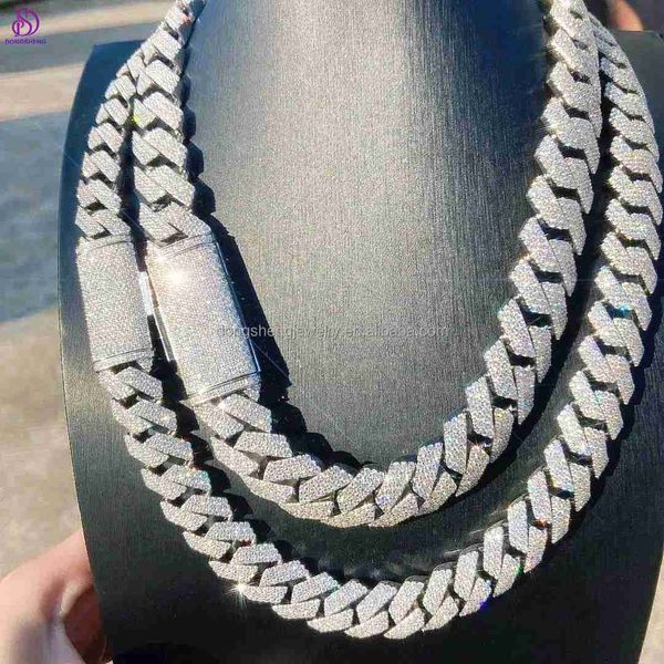 dongsheng jewelry 925 silver fashion necklaces14mm 15mm 16mm iced out vvs moissanite diamond cuban link chain for men
dongsheng jewelry 925 silver fashion necklaces14mm 15mm 16mm iced out vvs moissanite diamond cuban link chain for men