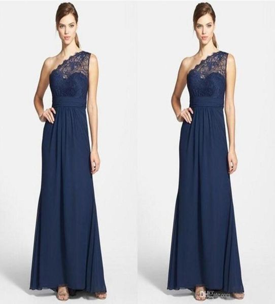 custom navy blue one shoulder bridesmaid dresses chiffon pleats simple lace wedding party gowns full length formal dress lon7844155, White;pink
custom navy blue one shoulder bridesmaid dresses chiffon pleats simple lace wedding party gowns full length formal dress lon7844155, White;pink