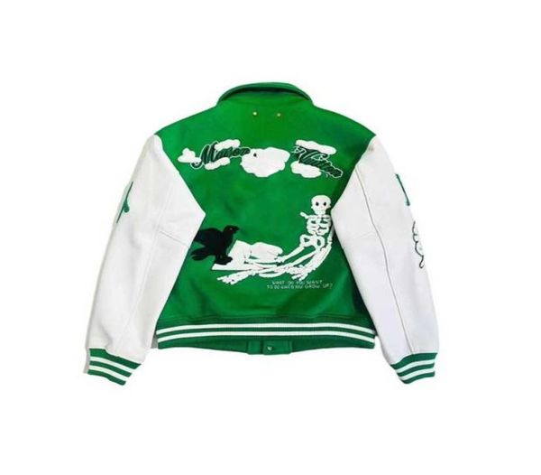leather jacket green varsity baseball jackets men clothing women bomber coats harajuku japanese racer streetwear motorcycle techwear park915, Black;brown
leather jacket green varsity baseball jackets men clothing women bomber coats harajuku japanese racer streetwear motorcycle techwear park915, Black;brown