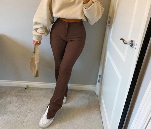 women039s pants capris office elastic high waist sports sweatpants women skinny stretchy trousers slit fashion flared legging7361461, Black;white
women039s pants capris office elastic high waist sports sweatpants women skinny stretchy trousers slit fashion flared legging7361461, Black;white