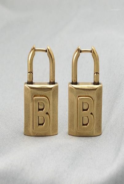 stud retro letter b lock earrings highquality brass material to create personality exaggerated highend metal6768299, Golden;silver
stud retro letter b lock earrings highquality brass material to create personality exaggerated highend metal6768299, Golden;silver