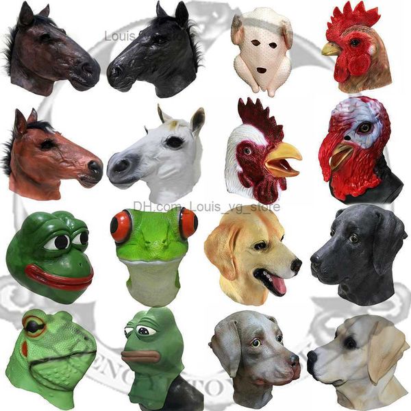 animal funny mask horse unicorn mask turkey chicken frog dog masks party costume party latex animal head mask headgear props t230806
animal funny mask horse unicorn mask turkey chicken frog dog masks party costume party latex animal head mask headgear props t230806