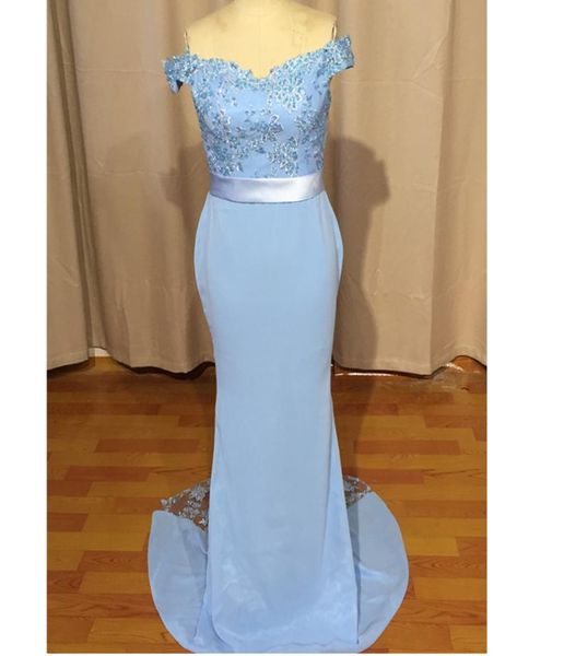 light sky blue evening dress mermaid off shoulder open back lace bridesmaid formal party gowns modern custom made new real po9886435, Black;red
light sky blue evening dress mermaid off shoulder open back lace bridesmaid formal party gowns modern custom made new real po9886435, Black;red