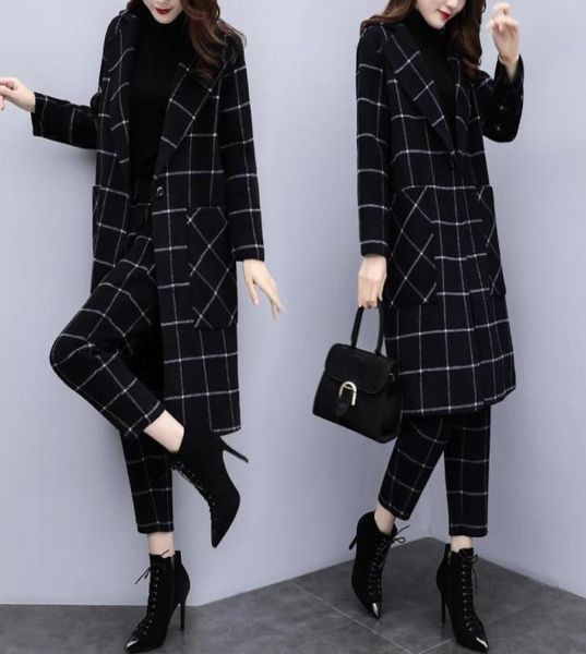 women039s two piece pants 2021 spring wool 2 sets women plus size long blazer jacket and pant suits elegant black plaid office 7403117, White
women039s two piece pants 2021 spring wool 2 sets women plus size long blazer jacket and pant suits elegant black plaid office 7403117, White