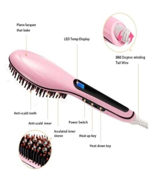 2016 original beautiful star nasv hair straightener straight hair styling tool straightening comb digital temperature controll69518310899, Black
2016 original beautiful star nasv hair straightener straight hair styling tool straightening comb digital temperature controll69518310899, Black