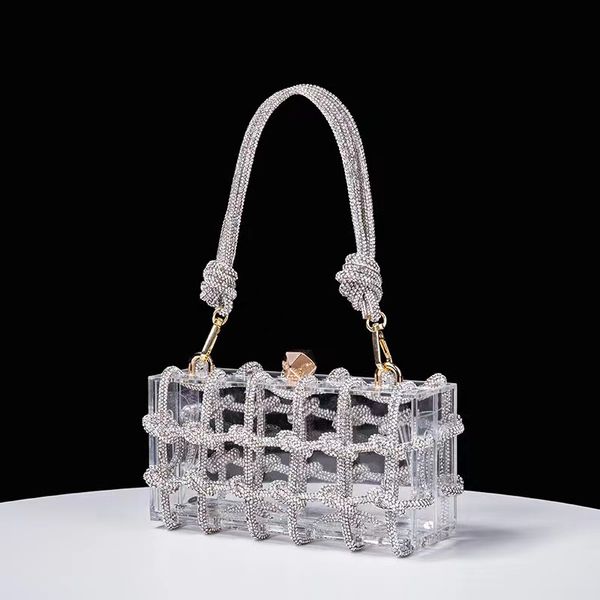 2023 transparent acrylic box bag banquet women's bag handwoven small square bag underarm hand bag
2023 transparent acrylic box bag banquet women's bag handwoven small square bag underarm hand bag